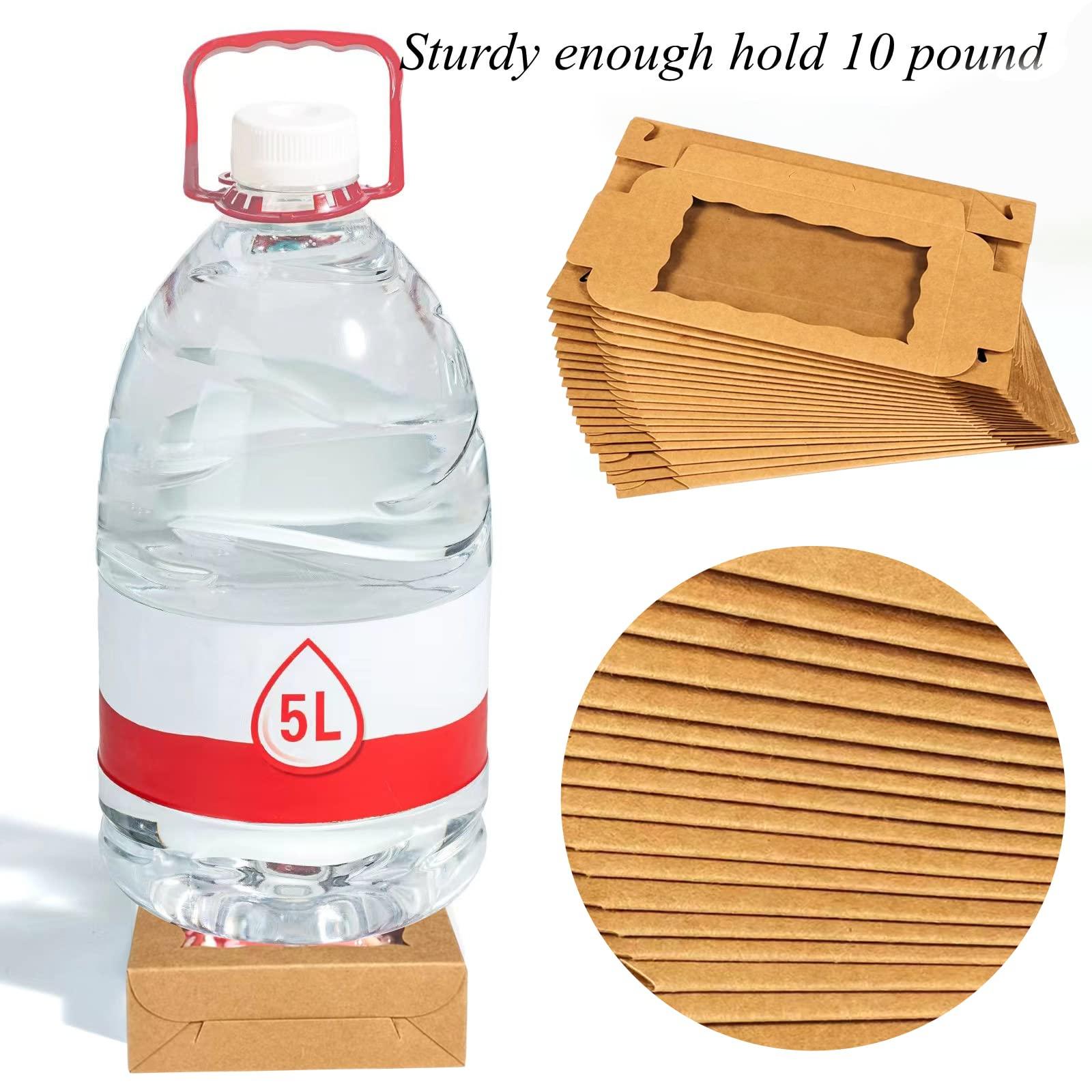 RomanticBaking 50 Pack DIY Assembly Brown 7 x 4 3/8 x 1½ inches Cookies Boxes Chocolate Truffle Boxes Treat Boxes Cakesickle Boxes Macaron Boxes Bakery Boxes - CookCave