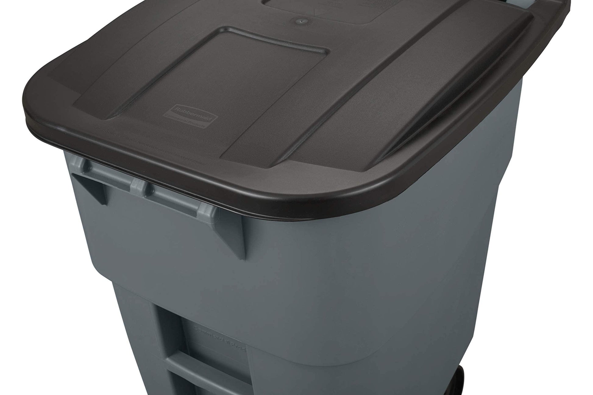 Rubbermaid Commercial Products Brute Rollout Trash/Garbage Can/Bin with Wheels, 50 GAL, for Restaurants/Hospitals/Offices/Back of House/Warehouses/Home, Gray (FG9W2700GRAY) - CookCave