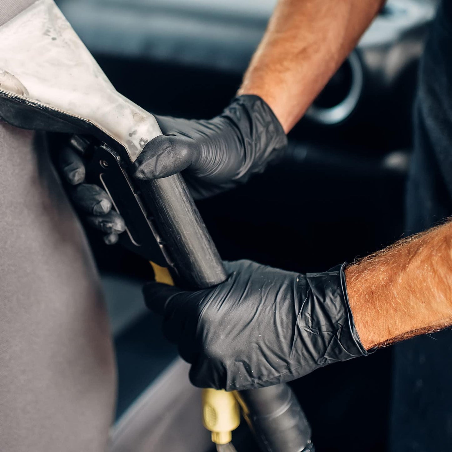 Schneider Black Vinyl Exam Gloves, 4mil, Disposable Latex-Free, Plastic Gloves for Medical, Cooking, Cleaning, and Food Prep, Sizes Medium - CookCave