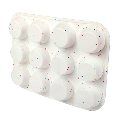 SHEbaking Silicone Muffin Pan Regular 12 Cups Muffin Tin for Muffin and Cupcakes, Non-stick Bakeware Durable Baking Mold Cupcake Molds BPA Free. - CookCave