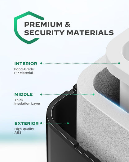 Silonn Countertop Ice Maker - 9 Cubes Ready in 6 Mins, 26lbs in 24Hrs, Portable Ice Machine with Self-Cleaning, 2 Sizes of Bullet Ice for Home/Kitchen/Party/RV, Black - CookCave