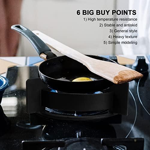 SOLUSTRE 26CM Wok Ring Cast Iron Work Rack Electric Stove Burners Pot Holder Stove Trivets Windproof Windscreen Cooktop Range Pan Pot Holder Stand Ring HolderCookware Ring Wok Accessories - CookCave