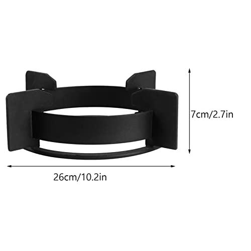 SOLUSTRE 26CM Wok Ring Cast Iron Work Rack Electric Stove Burners Pot Holder Stove Trivets Windproof Windscreen Cooktop Range Pan Pot Holder Stand Ring HolderCookware Ring Wok Accessories - CookCave