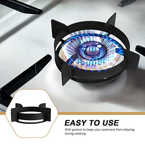 SOLUSTRE 26CM Wok Ring Cast Iron Work Rack Electric Stove Burners Pot Holder Stove Trivets Windproof Windscreen Cooktop Range Pan Pot Holder Stand Ring HolderCookware Ring Wok Accessories - CookCave