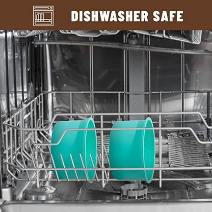 Staruby Silicone Mini Round Cake Molds, 4 Inch, Green, Set of 6 - CookCave