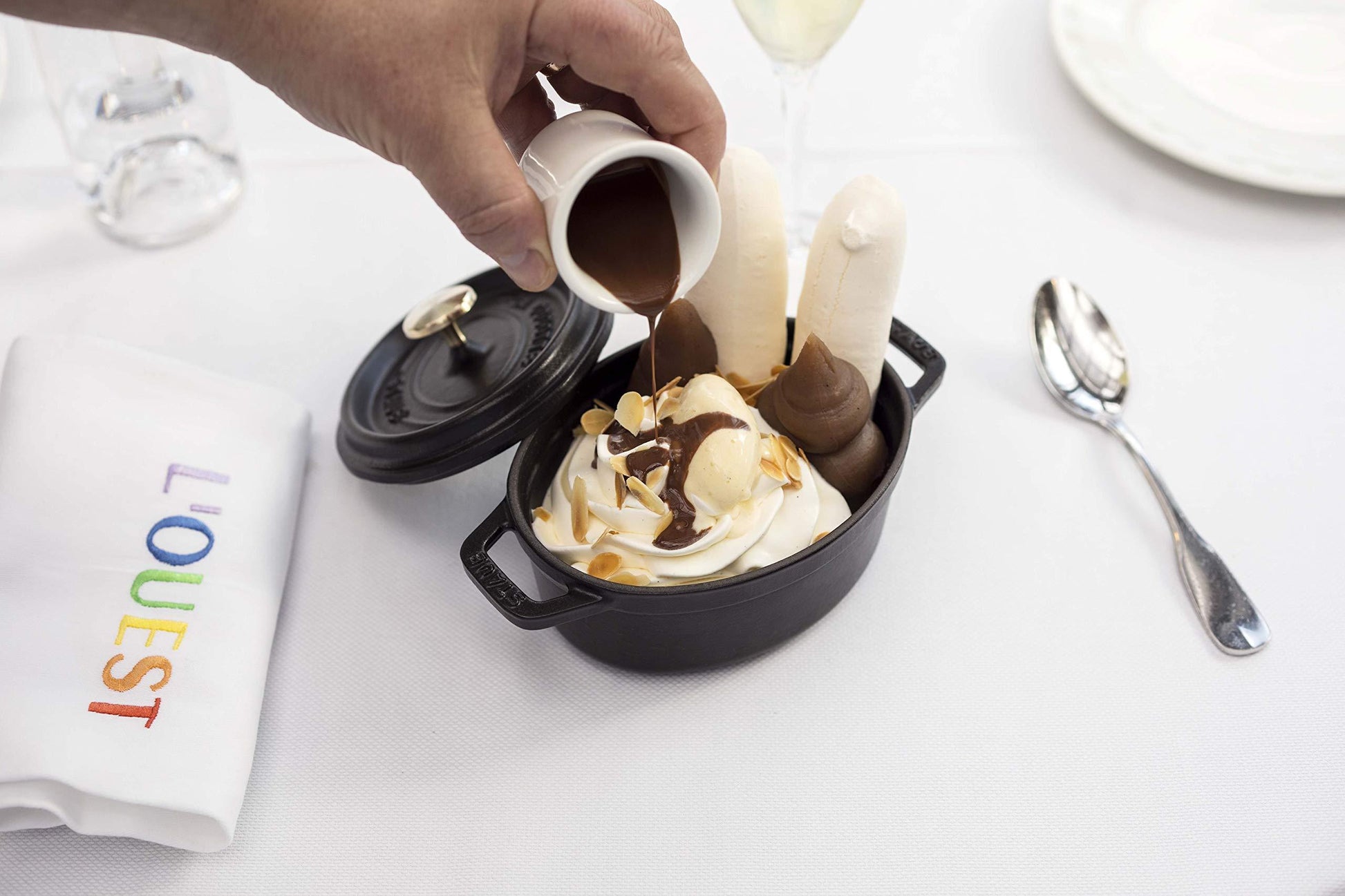 Staub Cast Iron 0.25-qt Mini Round Cocotte - Matte Black, Made in France - CookCave