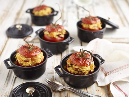 Staub Cast Iron 0.25-qt Mini Round Cocotte - Matte Black, Made in France - CookCave