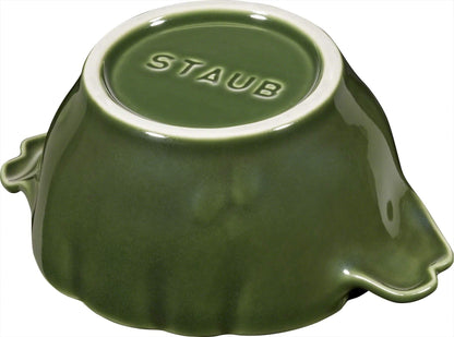 STAUB Ceramics Dutch Oven 16-oz Petite Artichoke Cocotte, Basil - CookCave