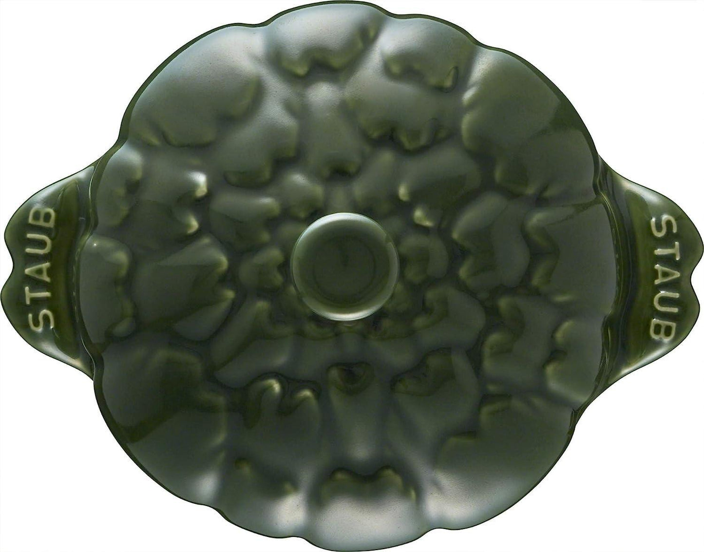 STAUB Ceramics Dutch Oven 16-oz Petite Artichoke Cocotte, Basil - CookCave