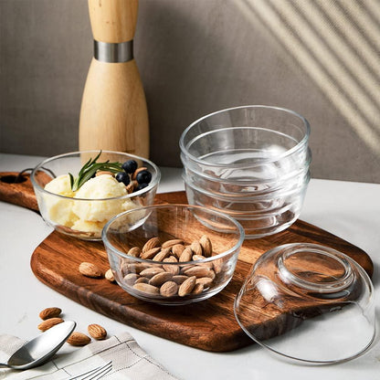 Sweejar 8 oz Glass Bowls Set(6 pack),Small Bowls for Kitchen,Dessert Bowls for Ice Cream,Snack Bowls,Side Dishes,Small Serving Bowls for Dipping,Prep - CookCave