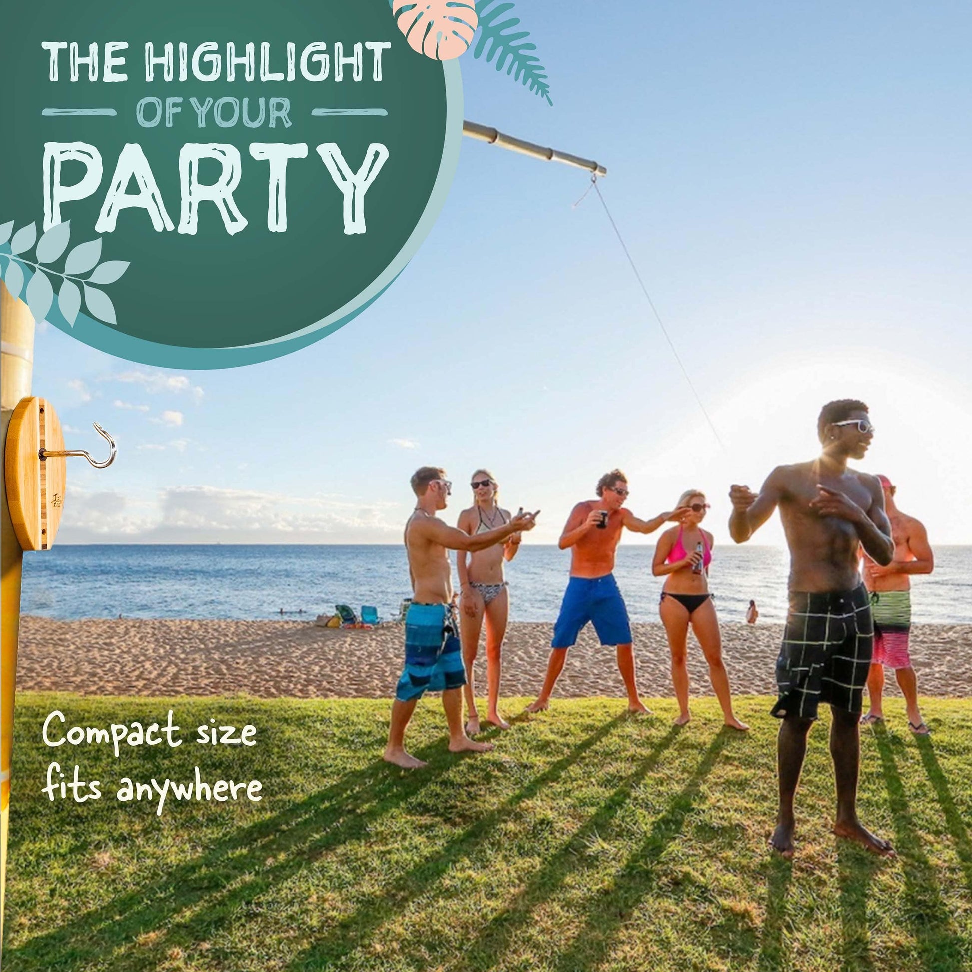 Tiki Toss Original Edition - Indoor & Outdoor Ring Toss Game for All Ages - CookCave