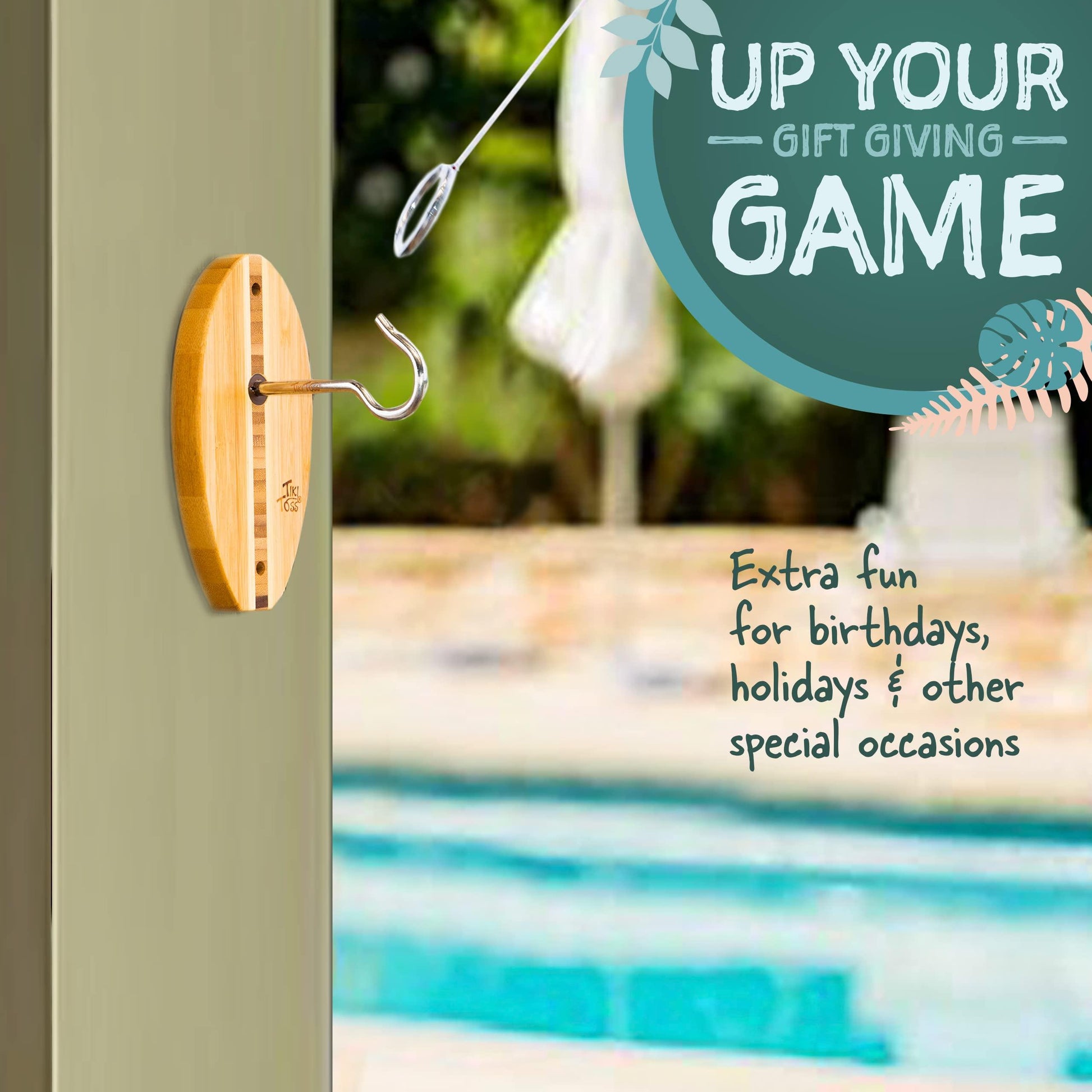 Tiki Toss Original Edition - Indoor & Outdoor Ring Toss Game for All Ages - CookCave