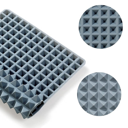 To encounter 8 in 1 Silicone Baking Set - 6 Silicone Molds - 2 Silicone Baking Mat, Nonstick Cookie Sheet, Cake Muffin Bread Pan with Metal Reinforced Frame More Strength, Light Grey - CookCave