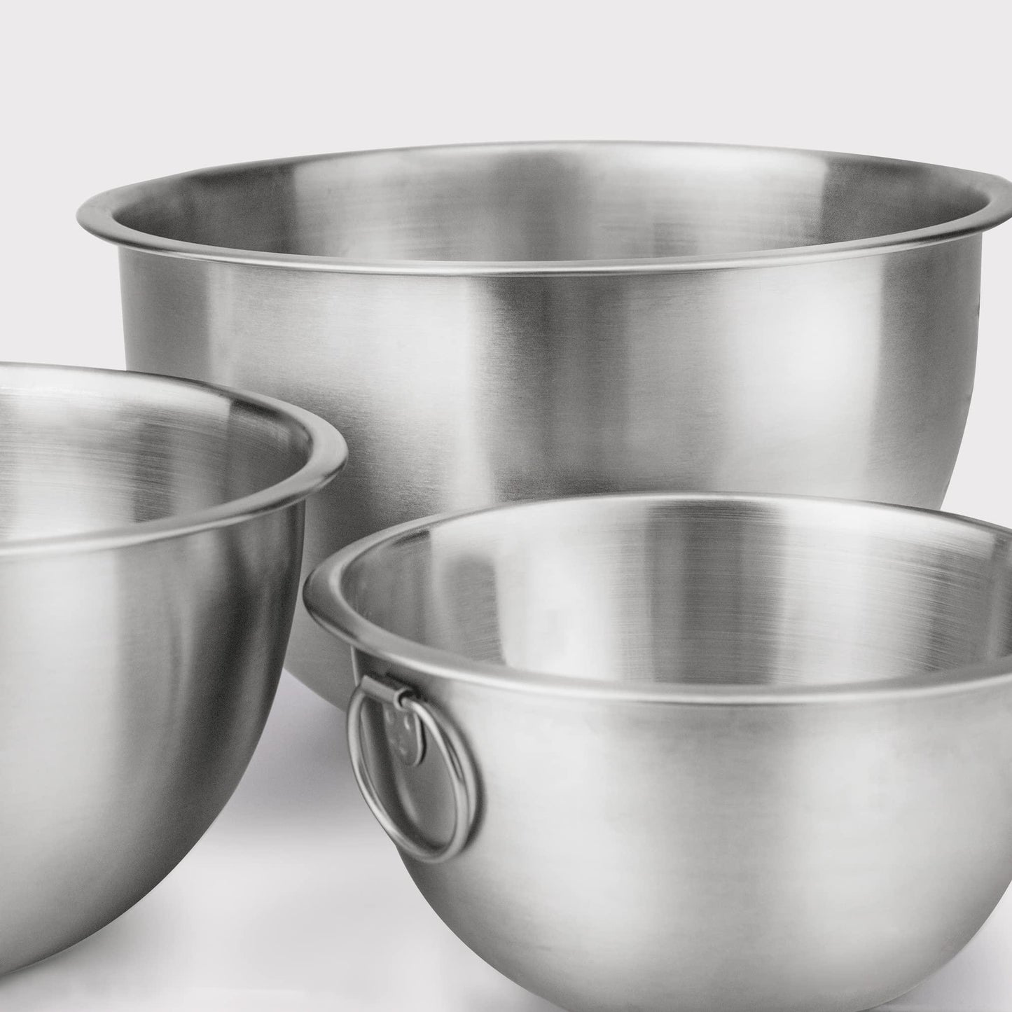 Tovolo Stainless Steel, Set of 3 Mixing Tight-Seal Dishwasher-Safe Metal Bowls with BPA-Free Lids for Food Storage, Stainless Steel - CookCave