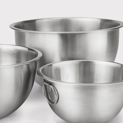 Tovolo Stainless Steel, Set of 3 Mixing Tight-Seal Dishwasher-Safe Metal Bowls with BPA-Free Lids for Food Storage, Stainless Steel - CookCave