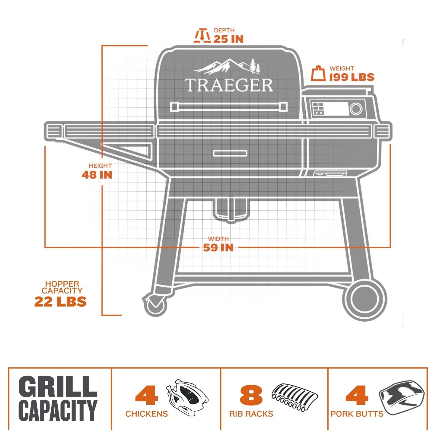 Traeger Ironwood Wood Pellet Grill and Smoker with WiFi and App Connectivity Black - CookCave