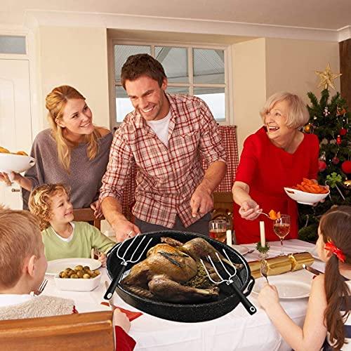 Turkey Lifting Forks, Meat Claws, Strong Endurance Stainless Steel Poultry Chicken Fork, Ultra-Sharp Roast Ham Forks. Easily Lift, Handle Meats - Essential for BBQ & Thanksgiving Pros, 4 Pcs - CookCave