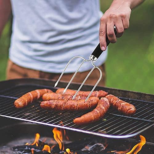 Turkey Lifting Forks, Meat Claws, Strong Endurance Stainless Steel Poultry Chicken Fork, Ultra-Sharp Roast Ham Forks. Easily Lift, Handle Meats - Essential for BBQ & Thanksgiving Pros, 4 Pcs - CookCave