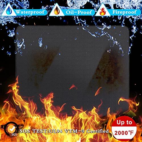 UBeesize Large 65 x 48 inches Under Grill Mat for Outdoor Grill,Double-Sided Fireproof Grill Pad,Indoor Fireplace/Fire Pit Mat,Oil-Proof Waterproof BBQ Protector for Decks and Patios - CookCave