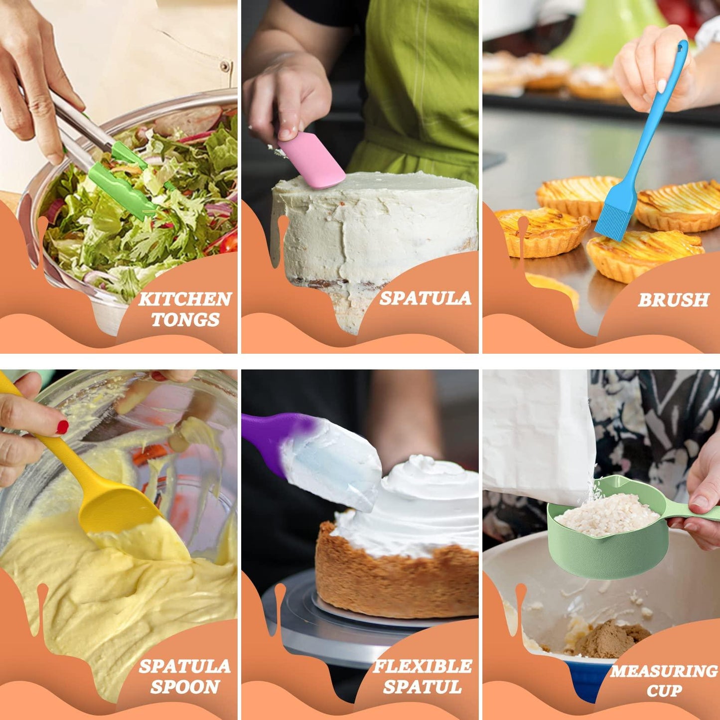 Umite Chef Mixing Bowls with Airtight Lids, 26Pcs Stainless Steel Bowls Set, 3 Grater Attachments & Colorful Non-Slip Bottoms Size 7, 4, 2.5, 2.0,1.5, 1QT, Great for Mixing & Serving - CookCave