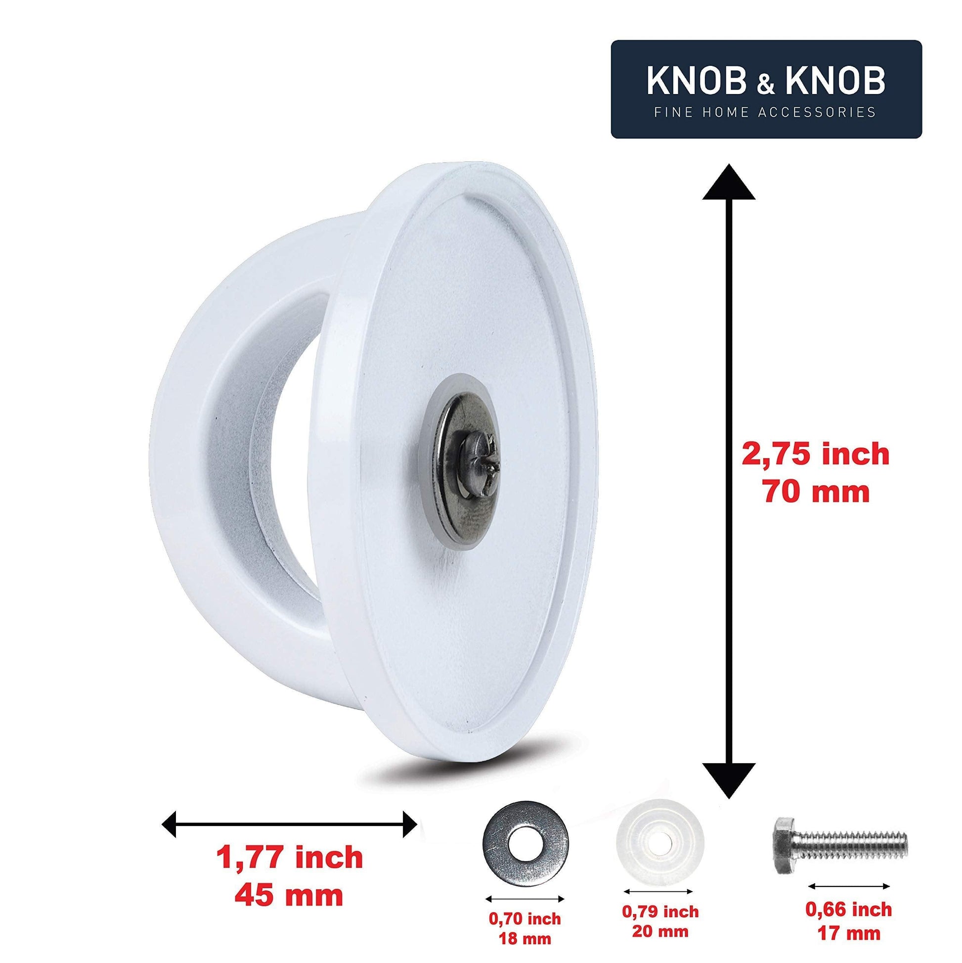 Universal Pot Lid Replacement White Knobs Pan Lid Holding Handles (1 Pack) - CookCave
