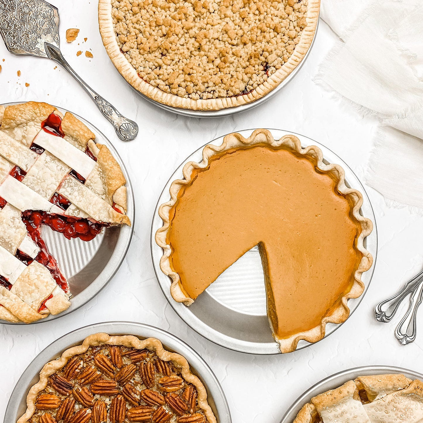 USA Pan Bakeware Aluminized Steel Pie Pan, 9-Inch - CookCave