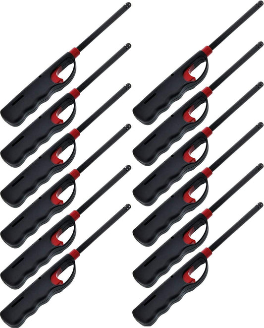 Vezee Bamboo 12 Pack - Fluid less BBQ Grill Click Flame Lighter - CookCave