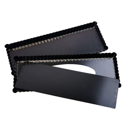 Webake 14 Inch Heavy Gauge Carbon Steel Non-stick Rectangular Tart Pan with Removable Bottom Quiche Baking Pan (Pack of 2) - CookCave