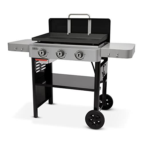 Weber 28" Gas Griddle, 3 Burner, Black - CookCave