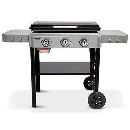 Weber 28" Gas Griddle, 3 Burner, Black - CookCave