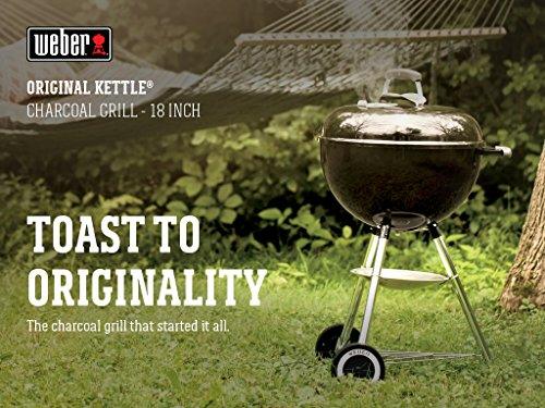 Weber Original Kettle 18 Inch Charcoal Grill, Black - CookCave