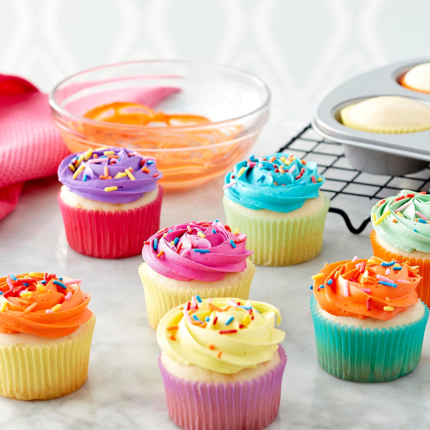 Wilton Navy Blue and Gold Piping Tips and Cake Decorating Supplies Set, 17-Piece - CookCave