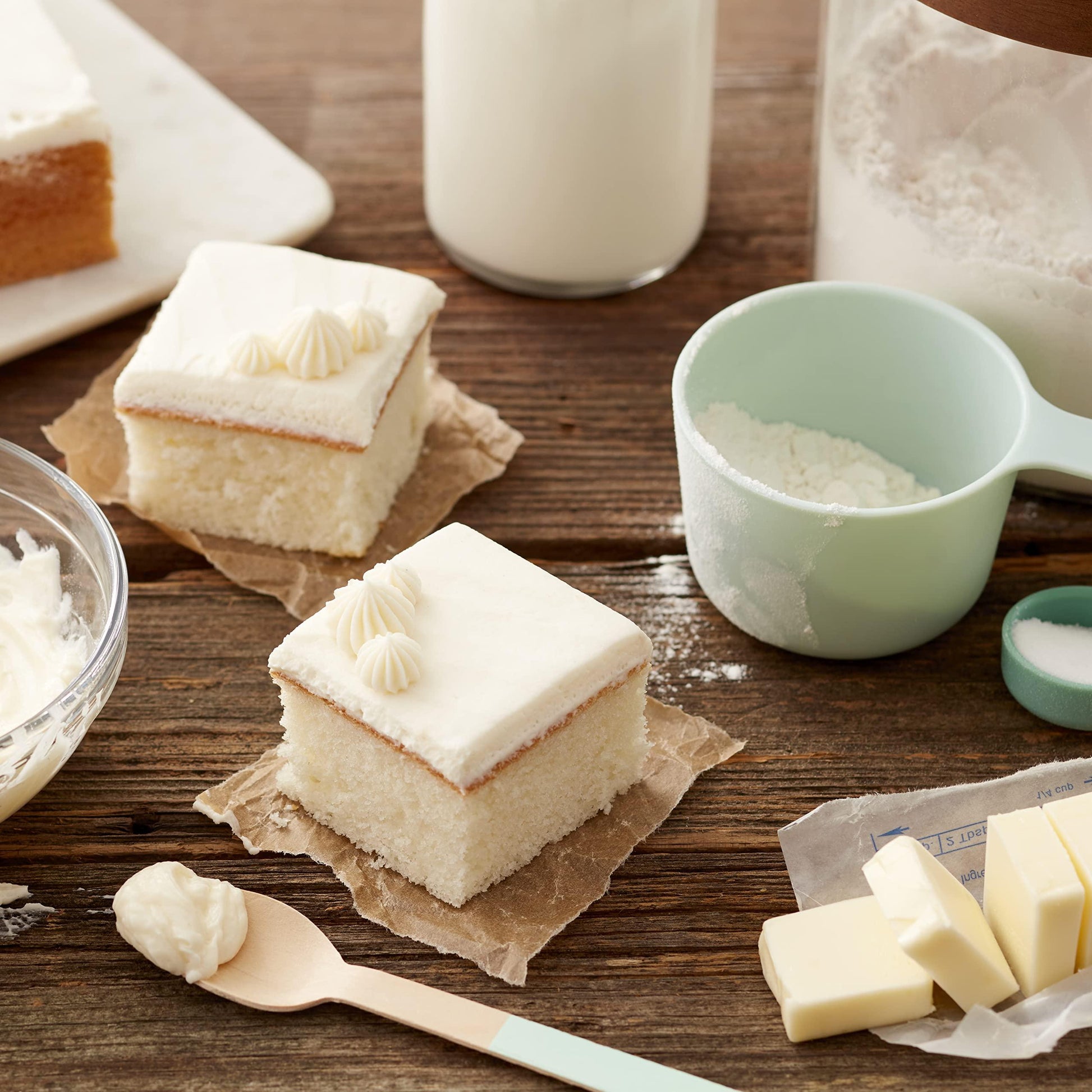 Wilton Perfect Results Premium Non-Stick 8-Inch Square Cake Pans, Set of 2, Steel Bakeware Set - CookCave