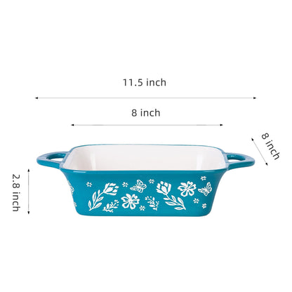 Wisenvoy 8x8 Baking Pan Brownie Pan Casserole Dish Ceramic Baking Dish Casserole Dishes For Oven Square Baking Pan - CookCave