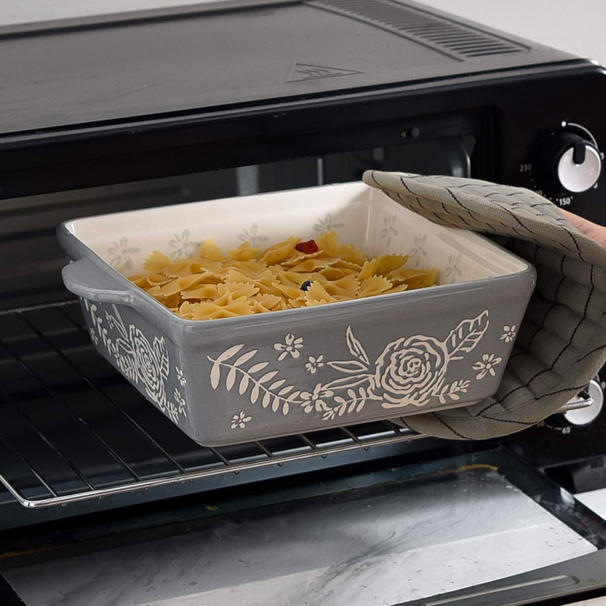 Wisenvoy Baking Dish 8x8 Baking Pan Brownie Pan Casserole Dish Hand-Painted Casserole Dishes For Oven Lasagna Pan - CookCave