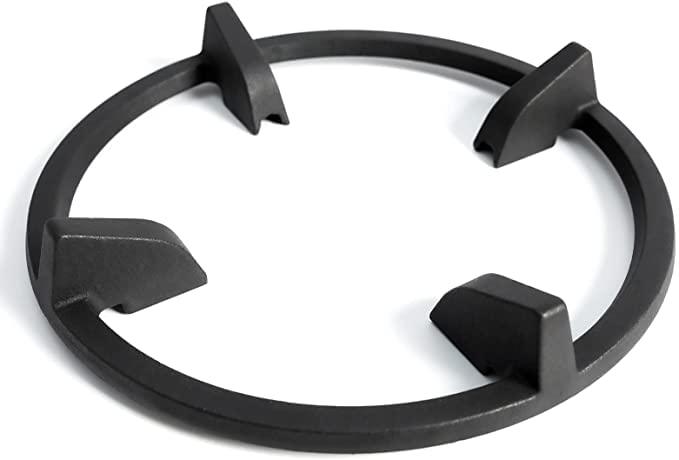 Wok Ring, 9 Inch Wok Support Ring for Gas Stove Cast Iron Non Slip Stove Top Gas Stove Burner Rings Wok Pan Stand Holder Gas Range Parts for GE, KitchenAid, Samsung, Whirlpool, Kenmore, Frigidaire - CookCave