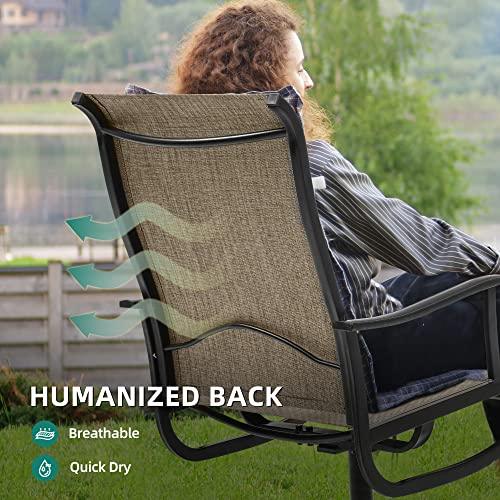 YITAHOME Patio Dining Set for 6, Outdoor Patio Dining Set Including 59" Rectangular Metal Patio Dining Table and 6 Swivel Dining Chairs, Outdoor Dining Set Ideal for Patio Lawn Garden Porch - CookCave